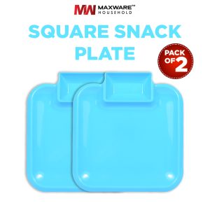 square snack plate