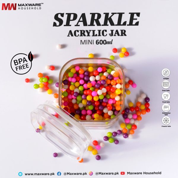 21-Sparkle Acrylic Jar – Mini