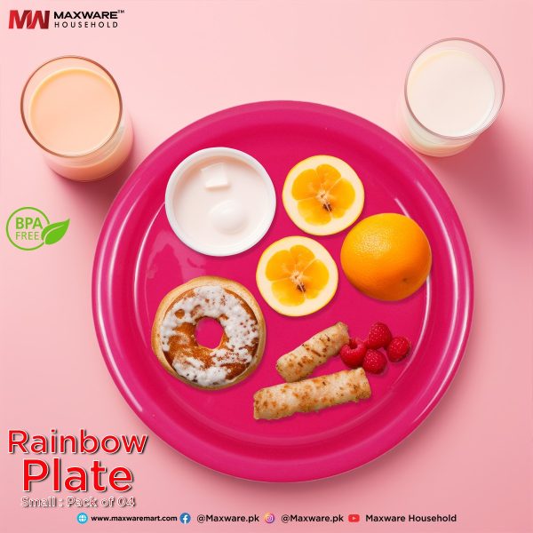 Rainbox Plate Pack of 4