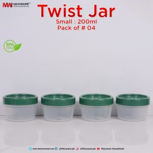 Twist Jar Small Green
