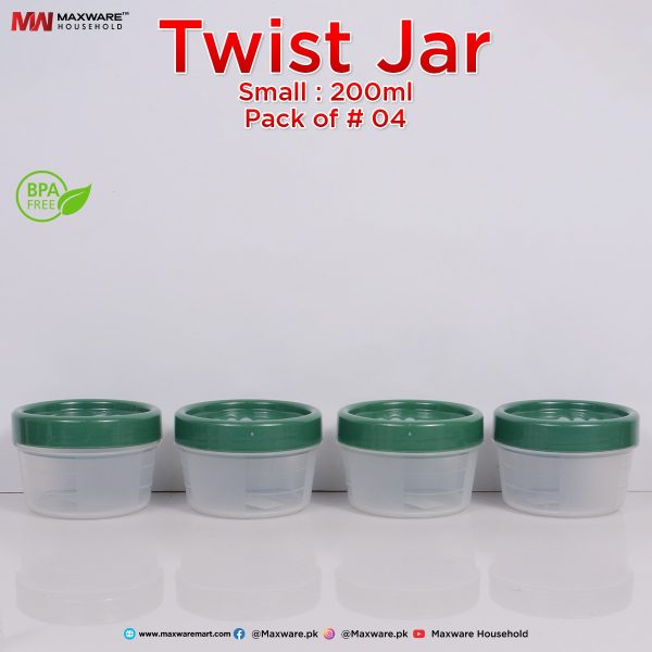 Twist Jar Small Green