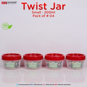 Twist Jar Small Red