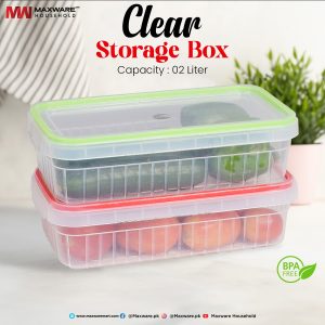 Clear Storage Box – 2 L