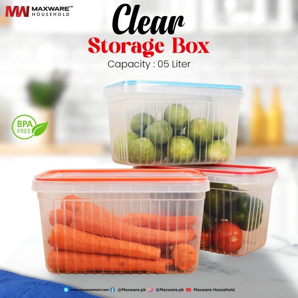 Clear Storage Box 5L